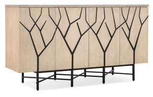 Hooker Furniture - Melange Branched Four Door Entertainment Credenza - Light Wood - 628-55042-05