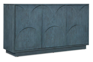 Hooker Furniture - Melange Round Valley Three Door Entertainment Credenza - Blue - 628-55052-45
