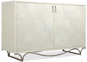 Hooker Furniture - Melange White Lotus Hall Chest - White/Cream/Beige - 628-85723-02