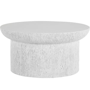 Summer Classics - Brant Cast Stone Round Coffee Table - Natural Stone - 1757101