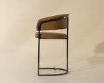 Marris Counter Stool - Gunmetal  Milliken Cognac