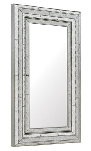 Hooker Furniture - Melange Glamour Floor Mirror w/Jewelry Armoire Storage - 638-50012