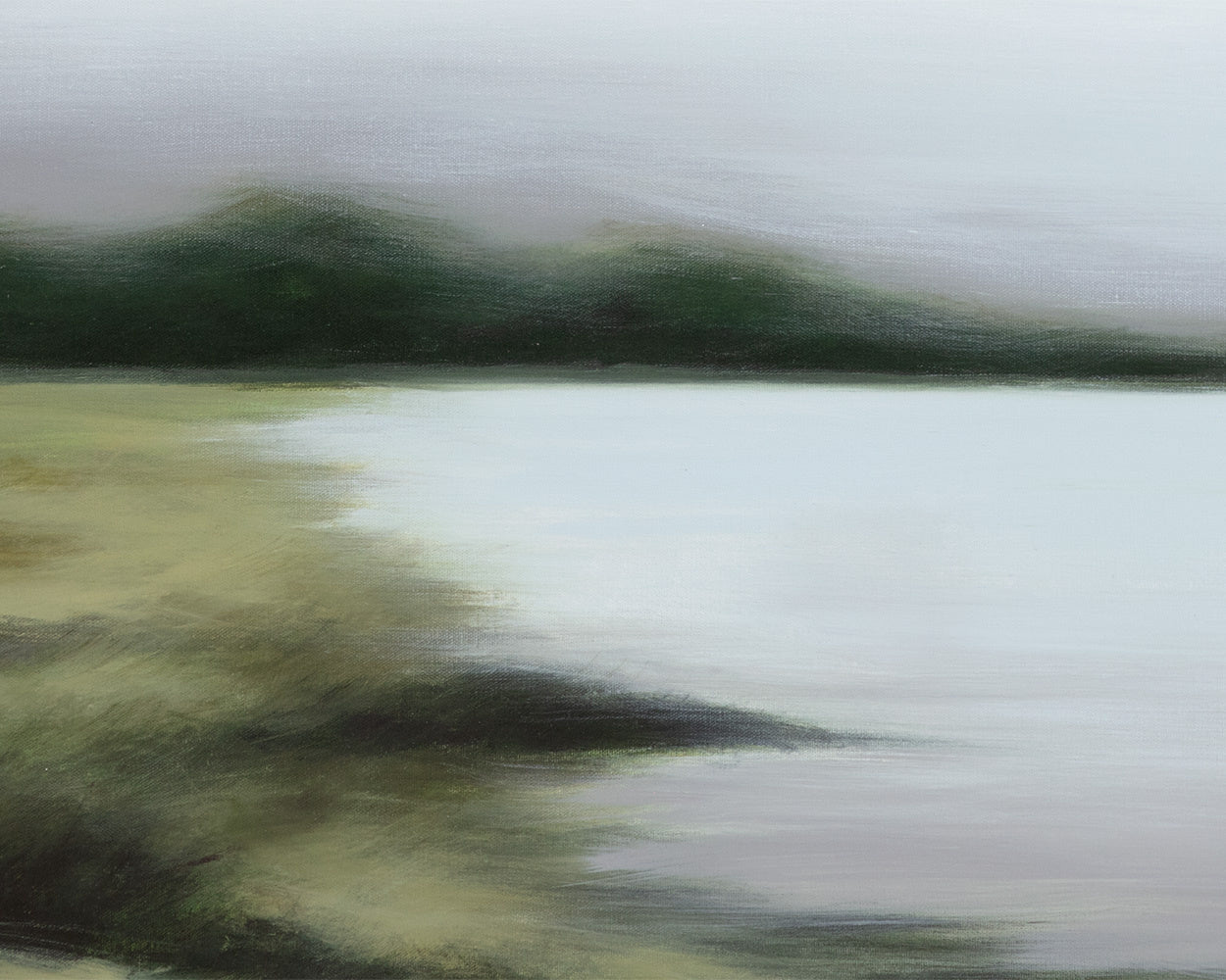 Lakeside Views (Set Of 2) - 36" X 48"  Black Floater Frame