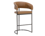Marris Barstool - Gunmetal  Milliken Cognac