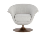 Carine Swivel Lounge Chair - Mina Taupe