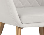 Jayna Dining Armchair - Champagne Gold  Antonio Linen