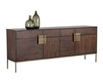 Jade Sideboard - Antique Brass  Dark Mango