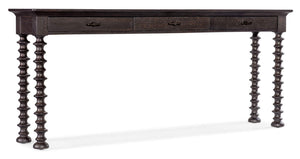 Hooker Furniture - Big Sky Turned Leg Sofa Table - Black - 6700-80361-98