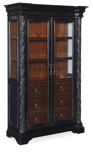 Hooker Furniture - Charleston Display Cabinet - Black - 6750-75906-00