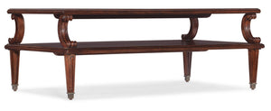 Hooker Furniture - Charleston Rectangle Cocktail Table - Dark Wood - 6750-80110-85