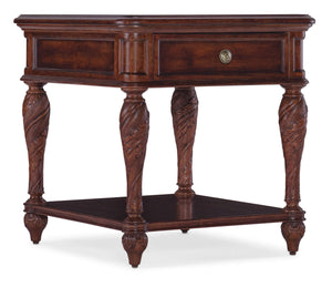 Hooker Furniture - Charleston One-Drawer End Table - Dark Wood - 6750-80413-85
