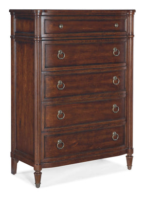 Hooker Furniture - Charleston Five-Drawer Chest - Dark Wood - 6750-90010-85