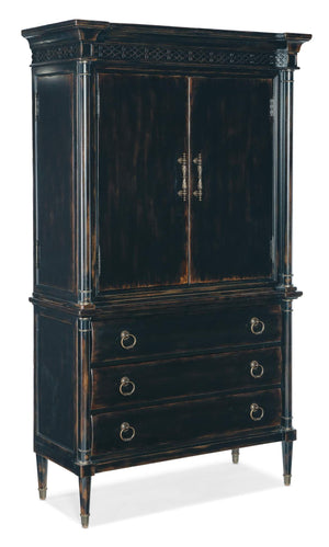 Hooker Furniture - Charleston Jewelry Armoire - Black - 6750-90014-97