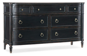 Hooker Furniture - Charleston Seven-Drawer Dresser - Black - 6750-90202-97