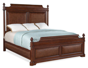 Hooker Furniture - Charleston Cal King Panel Bed - Dark Wood - 6750-90260-85