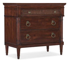 Hooker Furniture - Charleston Three-Drawer Nightstand - Dark Wood - 6750-90315-85