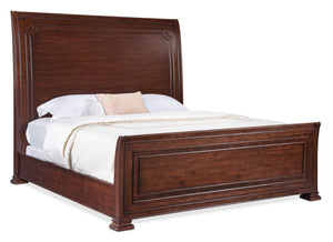 Hooker Furniture - Charleston Cal King Sleigh Bed - Dark Wood - 6750-90460-85