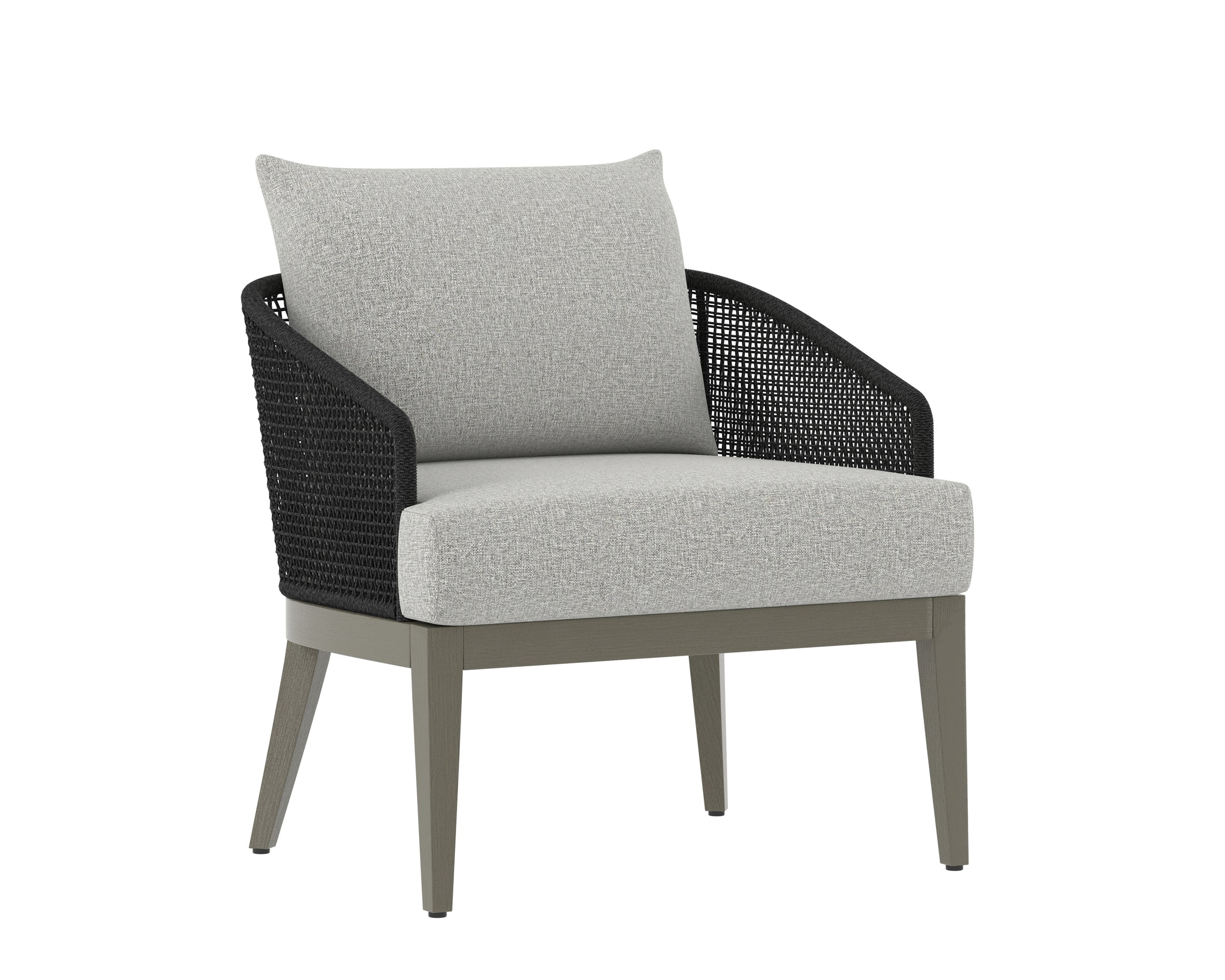 Capri Lounge Chair - Smoke Grey  Copacabana Marble