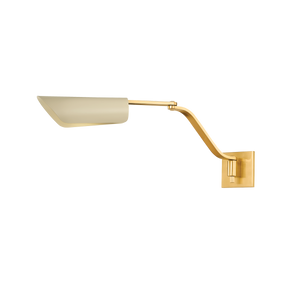 Hudson Valley Lighting Douglaston Wall Sconce-Aged Brass/ Soft Sand
