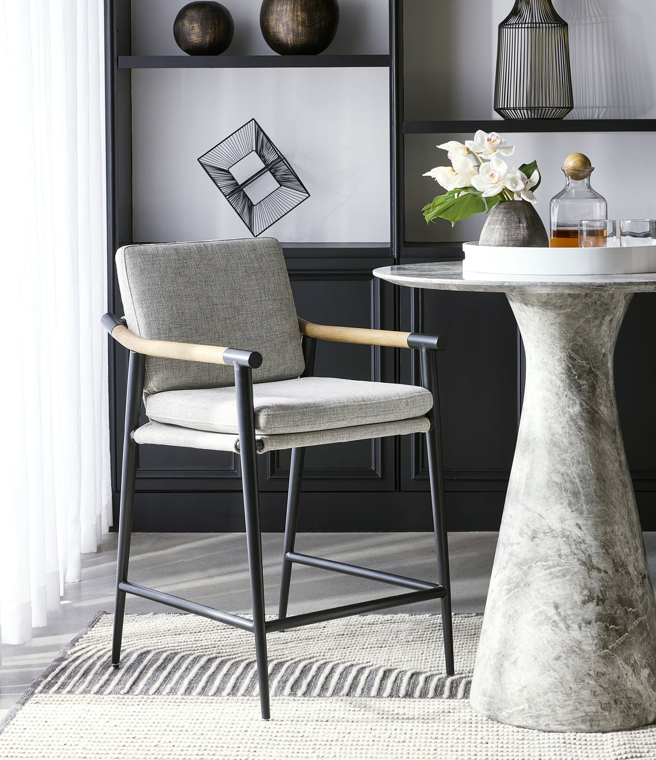 Meadow Counter Stool - Vault Fog