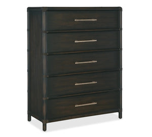 Hooker Furniture - Retreat Pole Rattan Five-Drawer Chest - 6950-90210-99