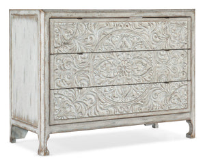 Hooker Furniture - La Grange Lockhart Three-Drawer Accent Chest - White/Cream/Beige - 6960-50007-02