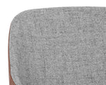 Mccoy Swivel Dining Chair - November Grey / Cinnamon Brown