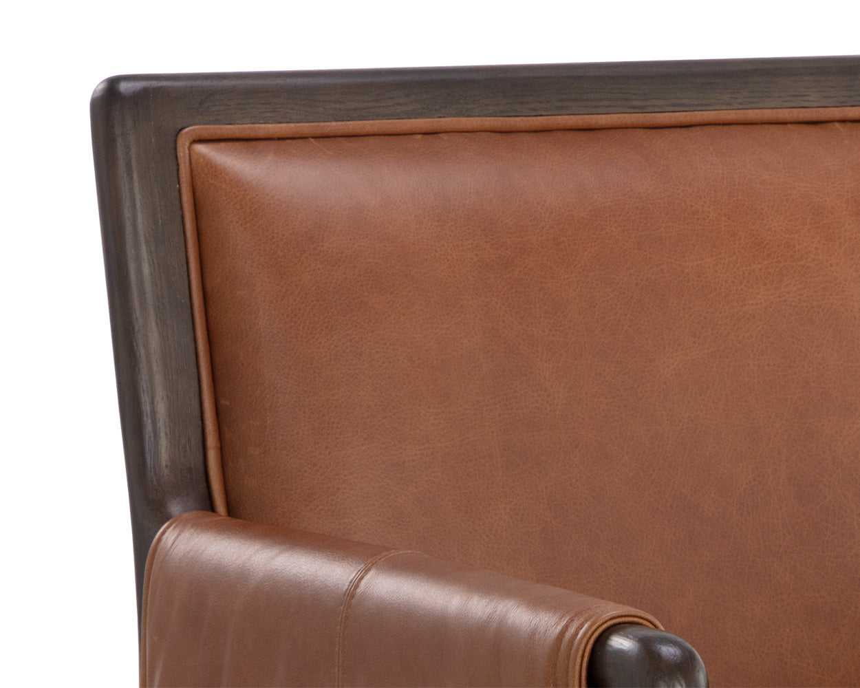 Mauti Dining Armchair - Brown  Shalimar Tobacco Leather