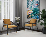 Kirsten Lounge Chair - Gold Sky