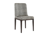 Elisa Dining Chair - Grey Oak  Naya Check Black