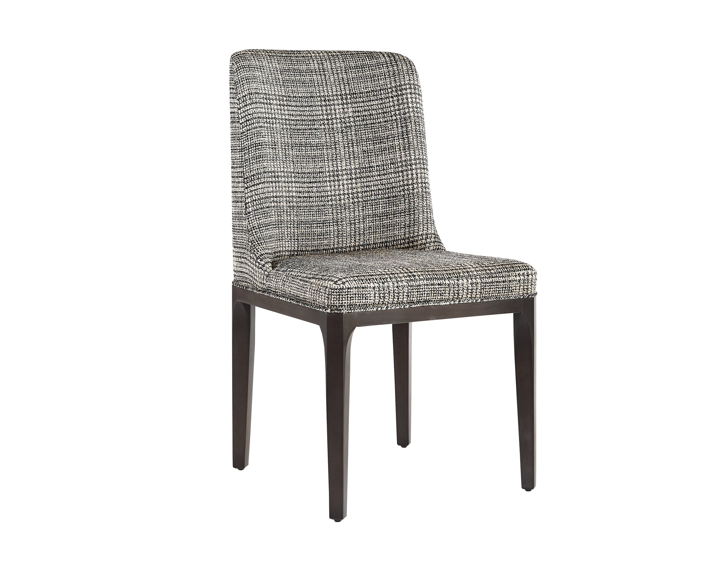 Elisa Dining Chair - Grey Oak  Naya Check Black