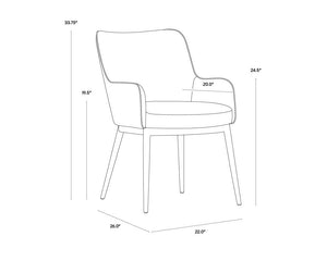 Sunpan Franklin Dining Armchair