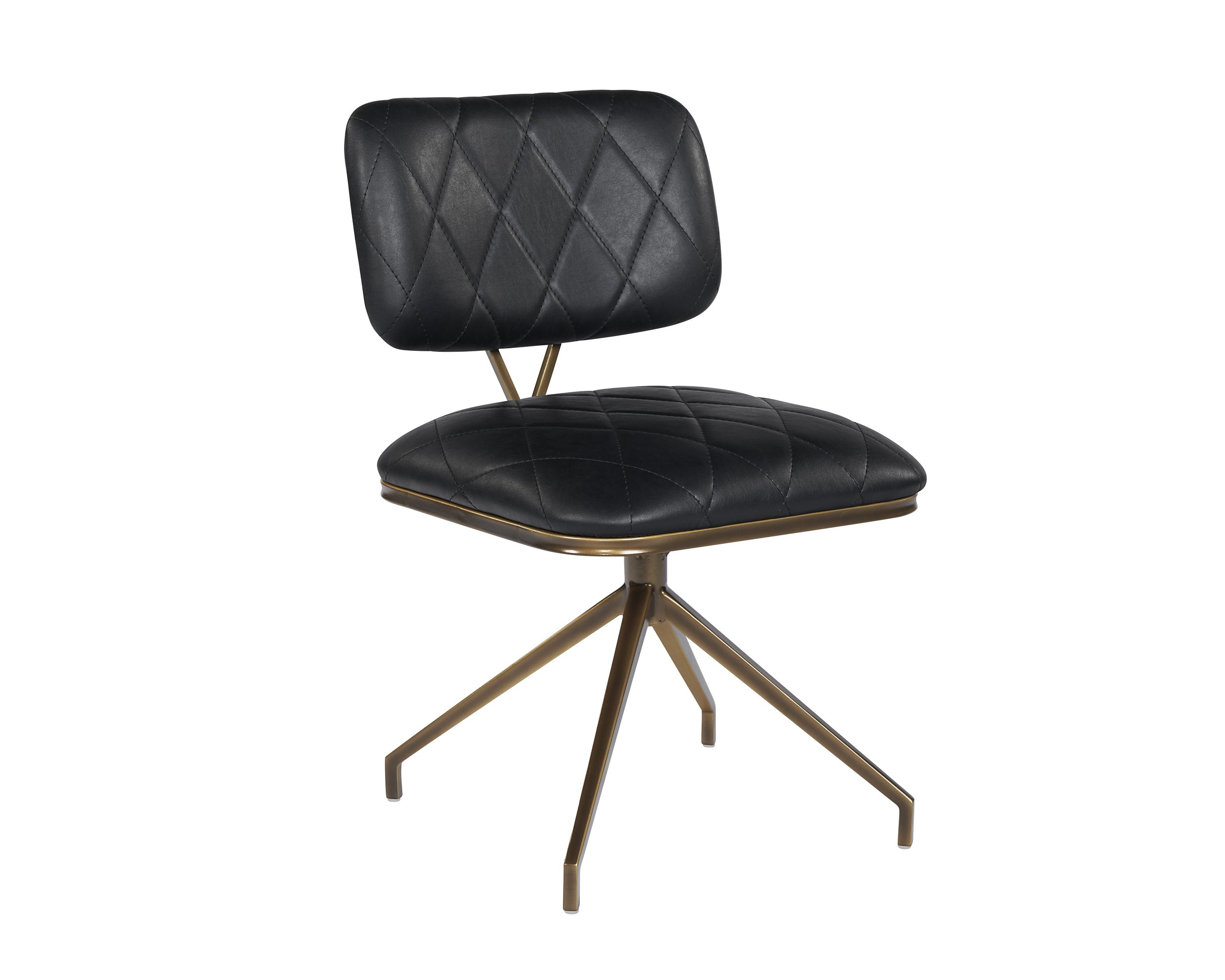 Virtu Swivel Dining Chair - Bravo Black
