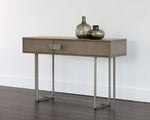 Jade Console Table - Antique Silver  Ash Grey