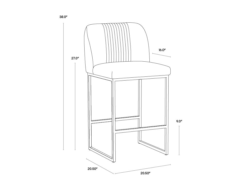 Nevin Counter Stool - Shadow Grey