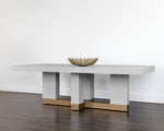 Greco Dining Table  Gauntlet Grey -