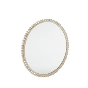 Gabby - Belle Circle Accent Mirror - Distressed White, 48 in. H x 48 in. W - SCH-175208