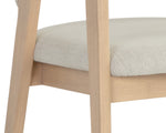 Milton Dining Armchair - Light Wash  Mina Ivory
