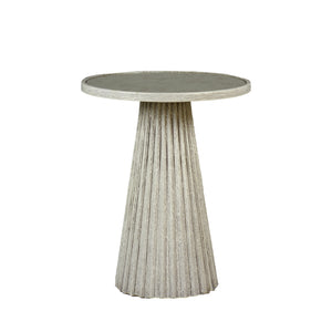 Gabby - Kingsley Wood Round Pedestal Side Table - SCH-153900