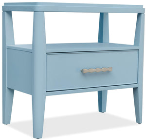 Hooker Furniture - Commerce and Market Sola One-Drawer Nightstand - Blue - 7228-90011-45