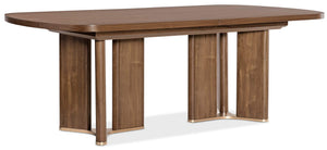 Hooker Furniture - Eleana Rectangle Dining Table with Two 20-inch Leaves - Medium Wood - 7252-75200-85