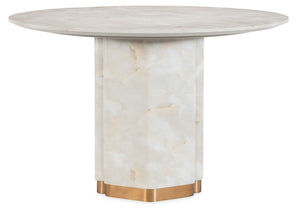 Hooker Furniture - Eleana Round Dining Table - White/Cream/Beige - 7252-75213-00