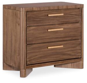 Hooker Furniture - Eleana Three Drawer Nightstand - Medium Wood - 7252-90016-85