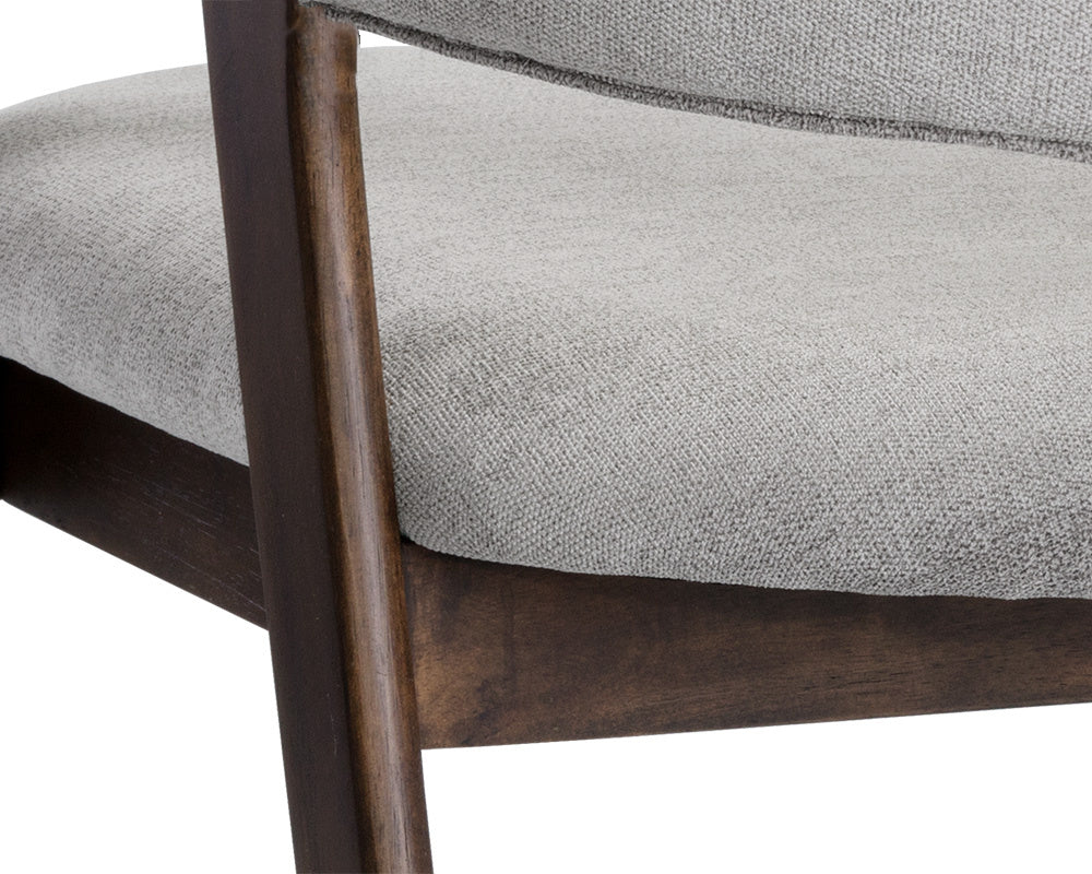 Milton Dining Armchair - Smoke Acacia  Polo Club Stone