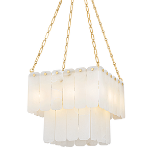 Hudson Valley Lighting Moissanite Chandelier-Aged Brass