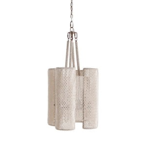 Gabby - Teagan Wood Winter White Pendant Chandelier - 18.5 in. W x 20.625 in. H - SCH-175718