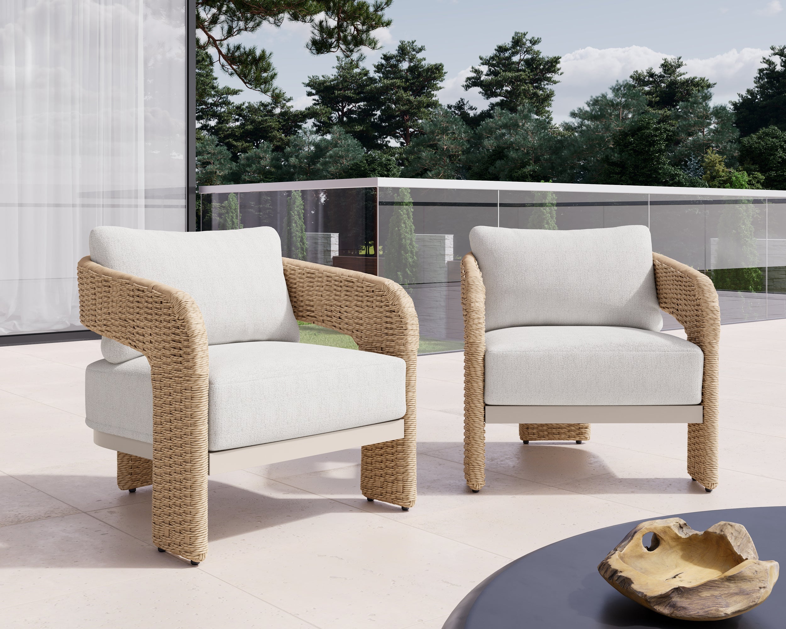 Pylos Lounge Chair - Natural  Louis Cream