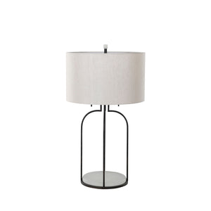 Gabby - Joan Iron Antique Bronze Drum Shade Table Lamp - SCH-169090