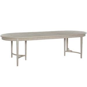 Gabby - Whitlock Mindi Veneer Oval Extendable Dining Table - Cerused White - SCH-170580