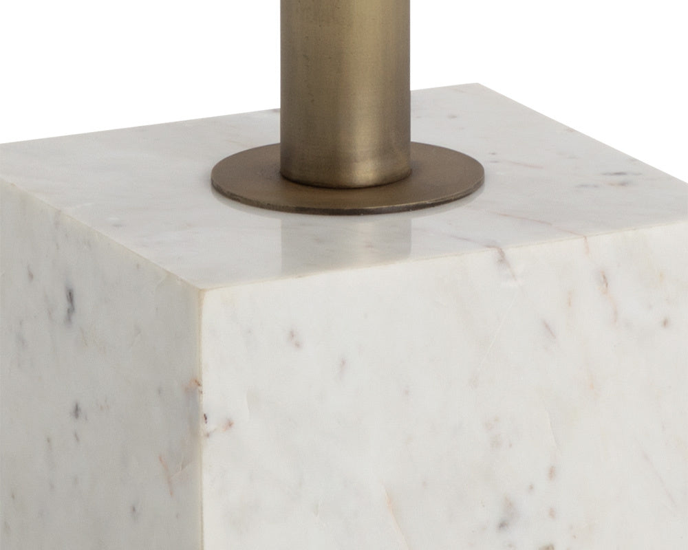 Kata Bistro Table  White Marble -